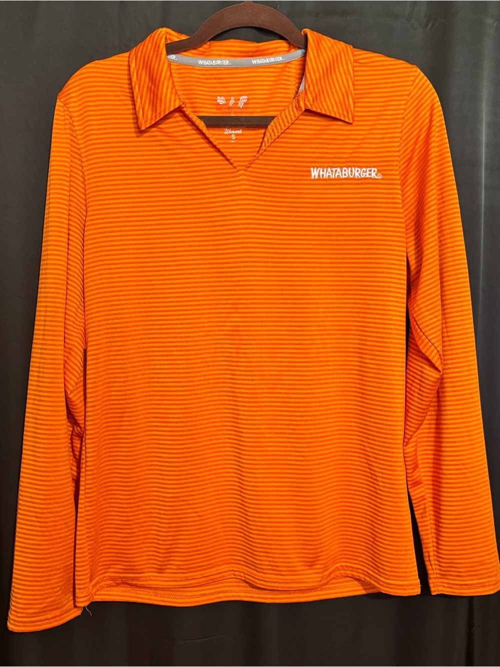 Whataburger women’s size small long sleeve work blouse